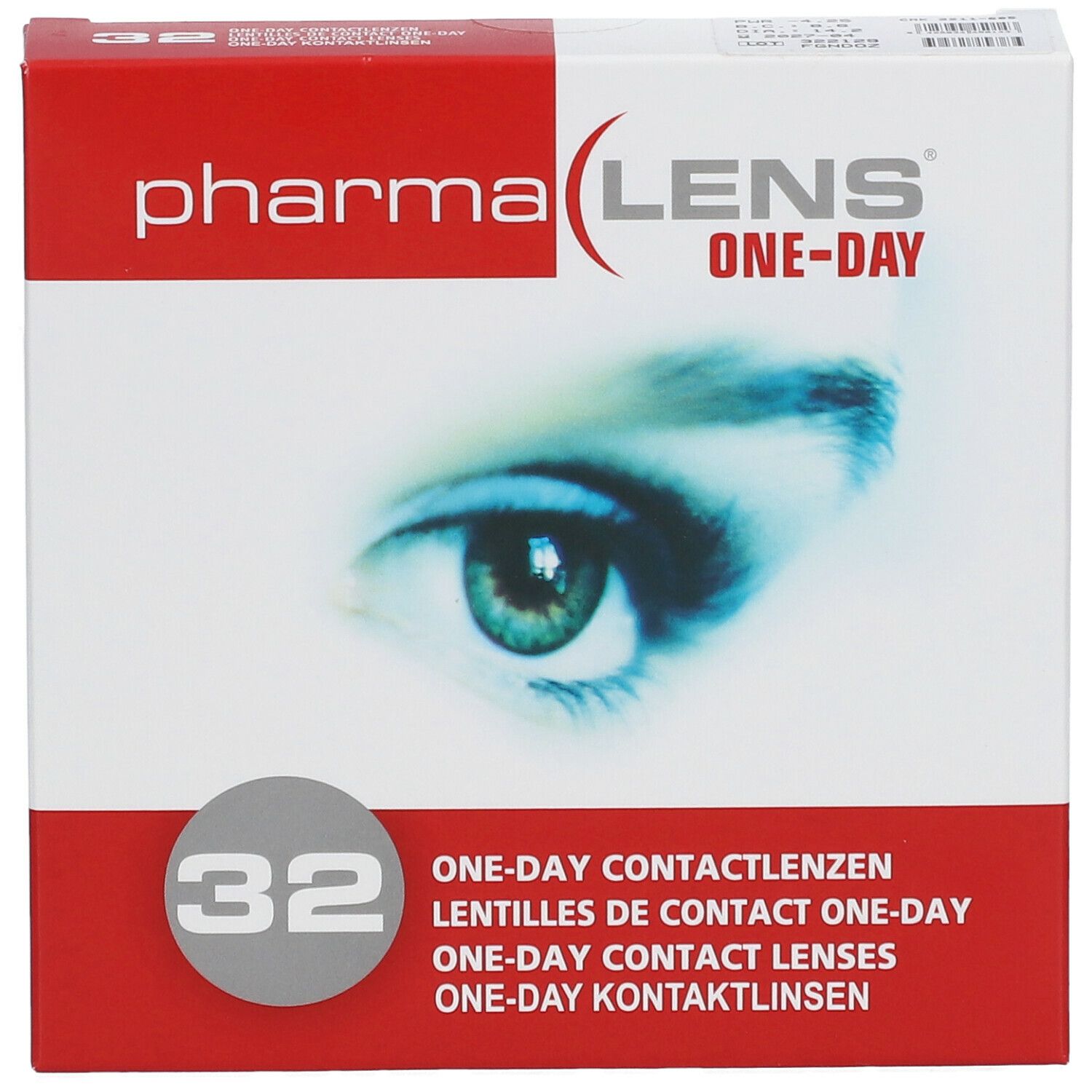 PharmaLens Day Lenses Dioptre: -4.25