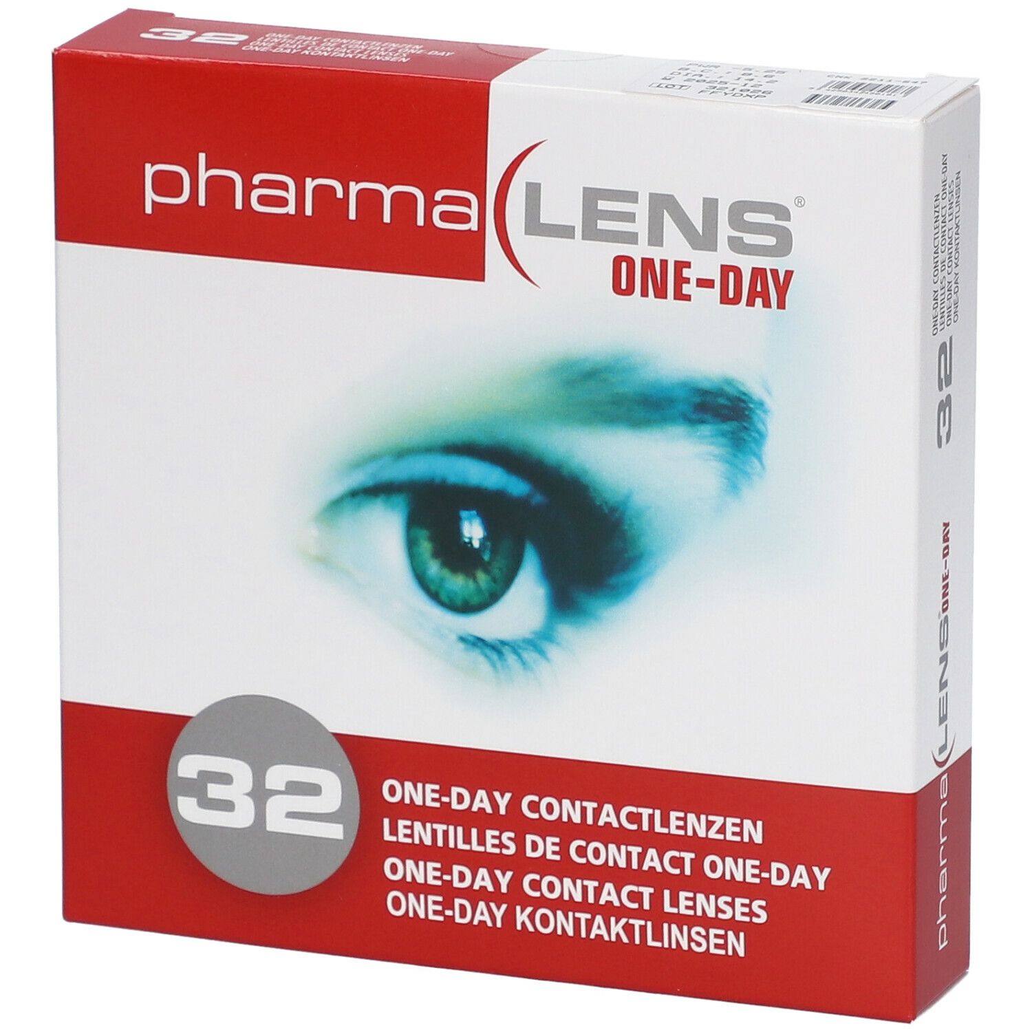 PharmaLens Day Lenses Dioptre: -5.25