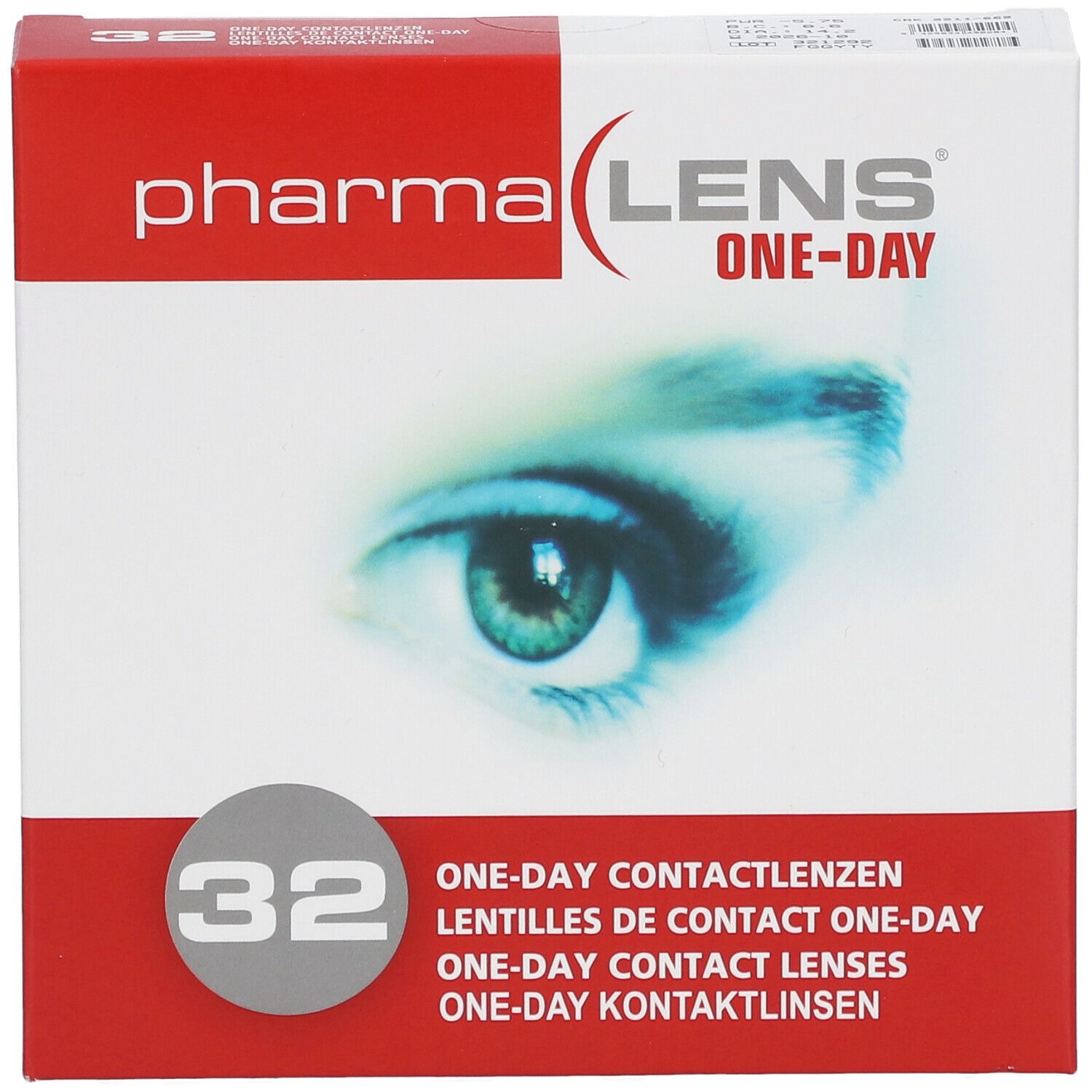 PharmaLens Day Lenses Dioptre: -5.75
