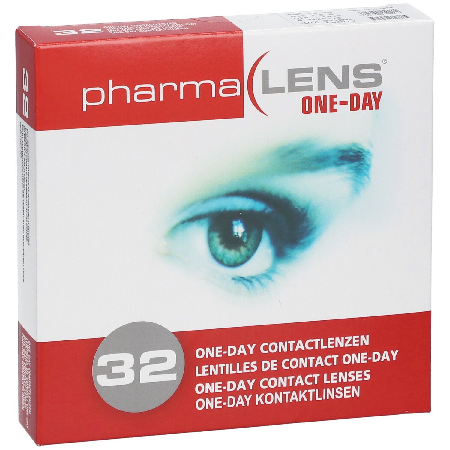 PharmaLens Day Lenses Dioptre: -5.75