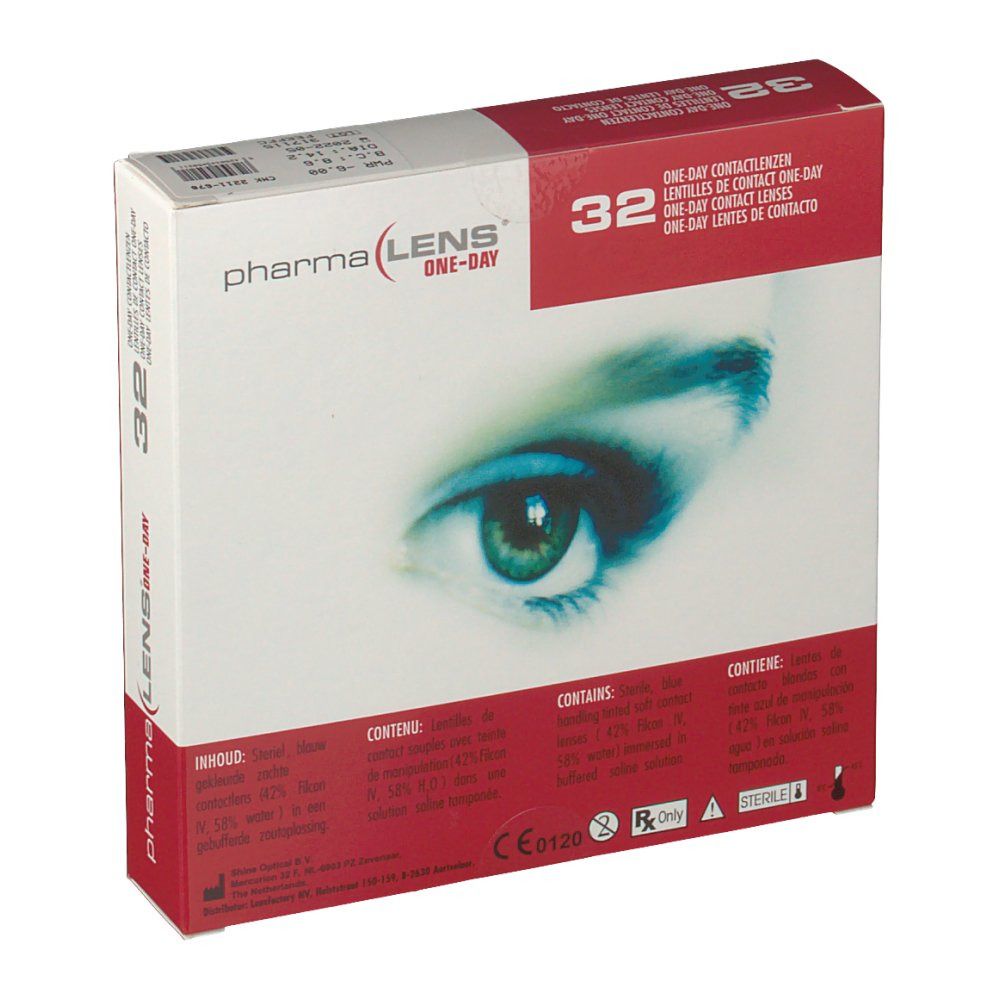 PharmaLens Day Lenses Dioptre: -6.00