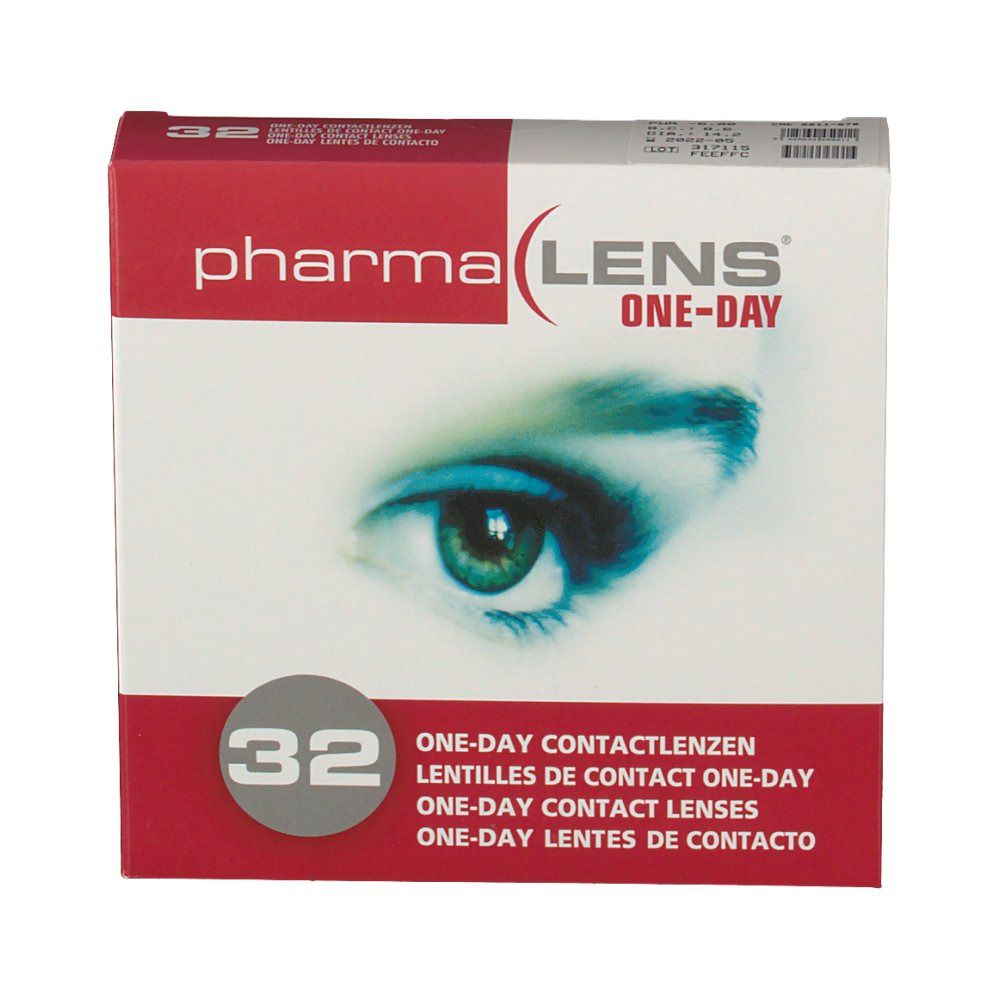 PharmaLens Day Lenses Dioptre: -6.00