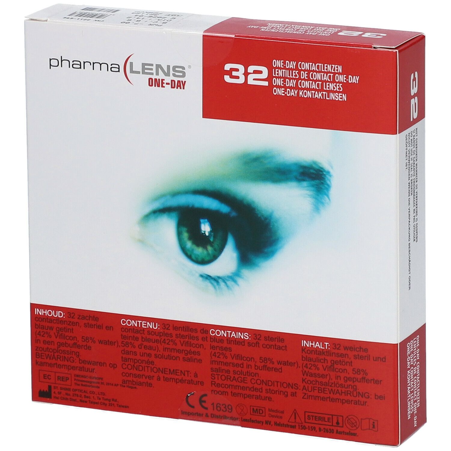 PharmaLens Day Lenses Dioptre: -7.00