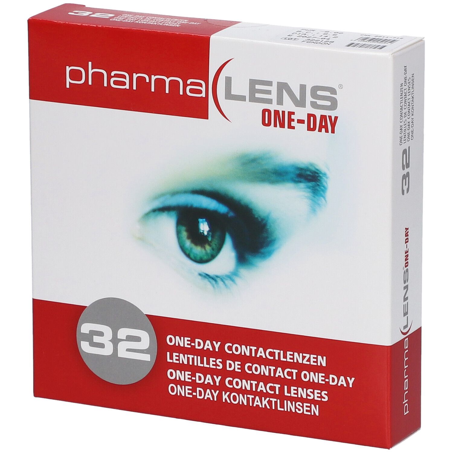 PharmaLens Day Lenses Dioptre: -8.00