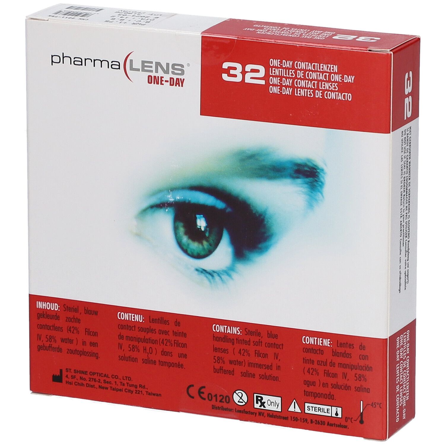 PharmaLens Day Lenses Dioptre: +1.75