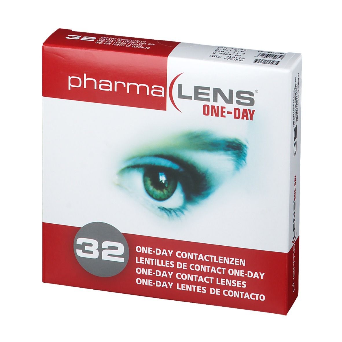 PharmaLens Day Lenses Dioptre: +2.00