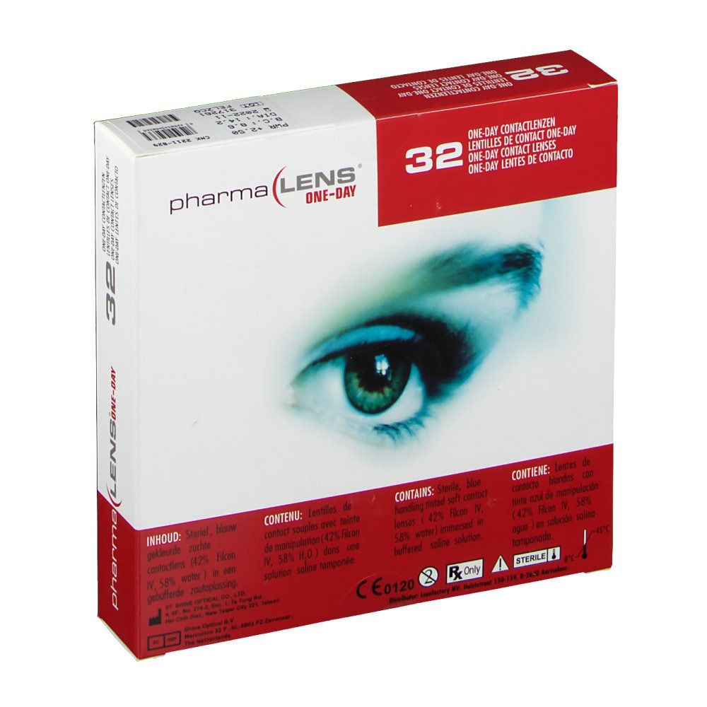PharmaLens Day Lenses Dioptre: +2.50
