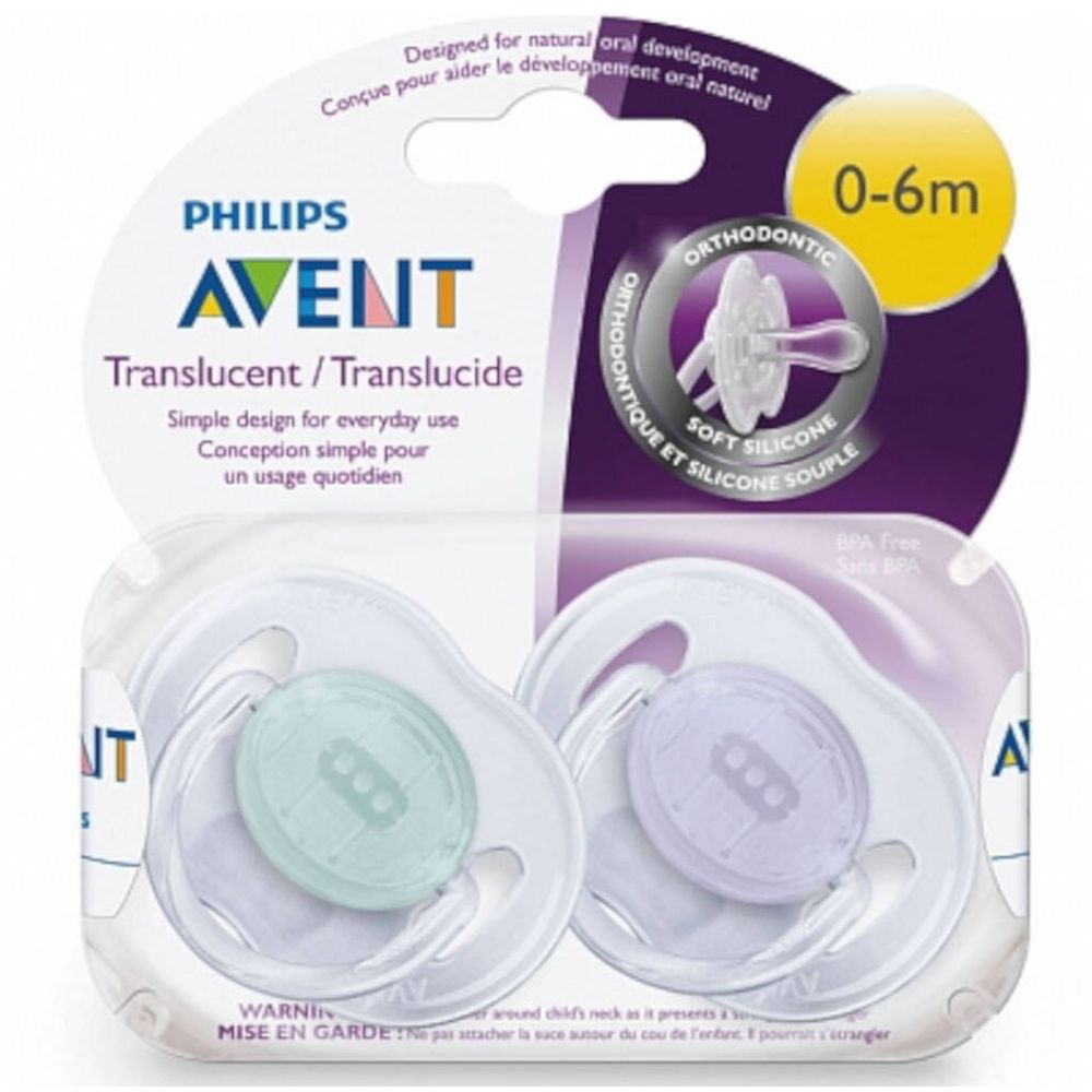 Avent Pacifier Transparant Silicone 0-6 Months