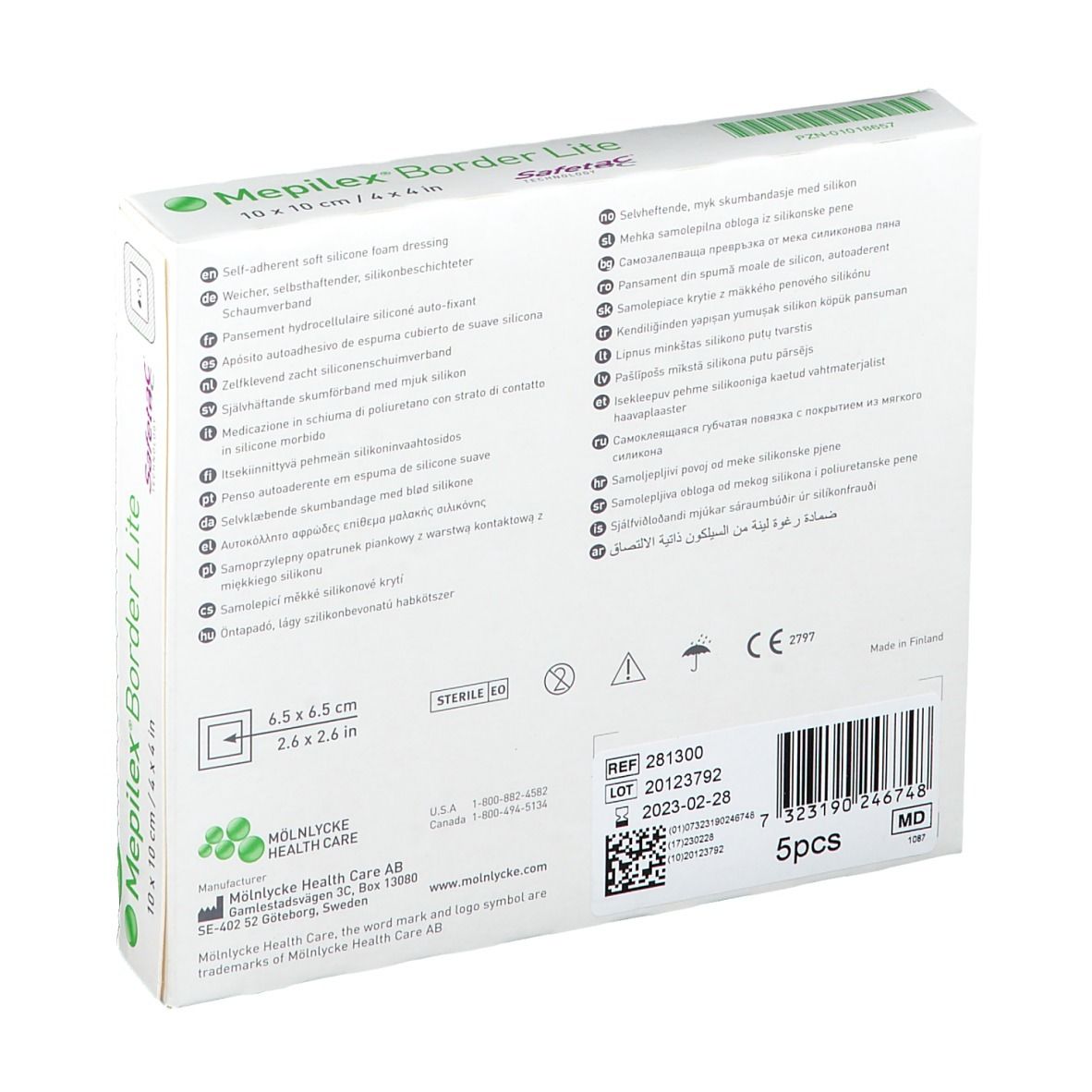 Mepilex® Border Lite 10 cm x 10 cm