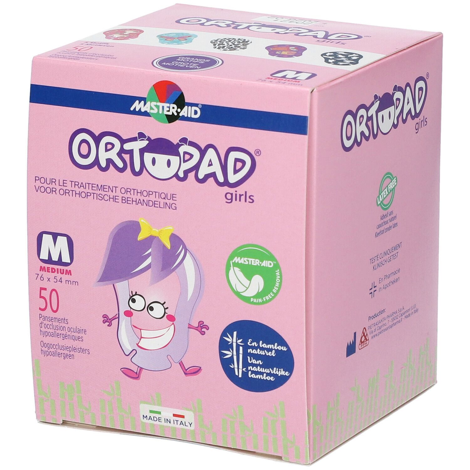 Ortopad For Girls Medium Eye Compres 2-5 Years