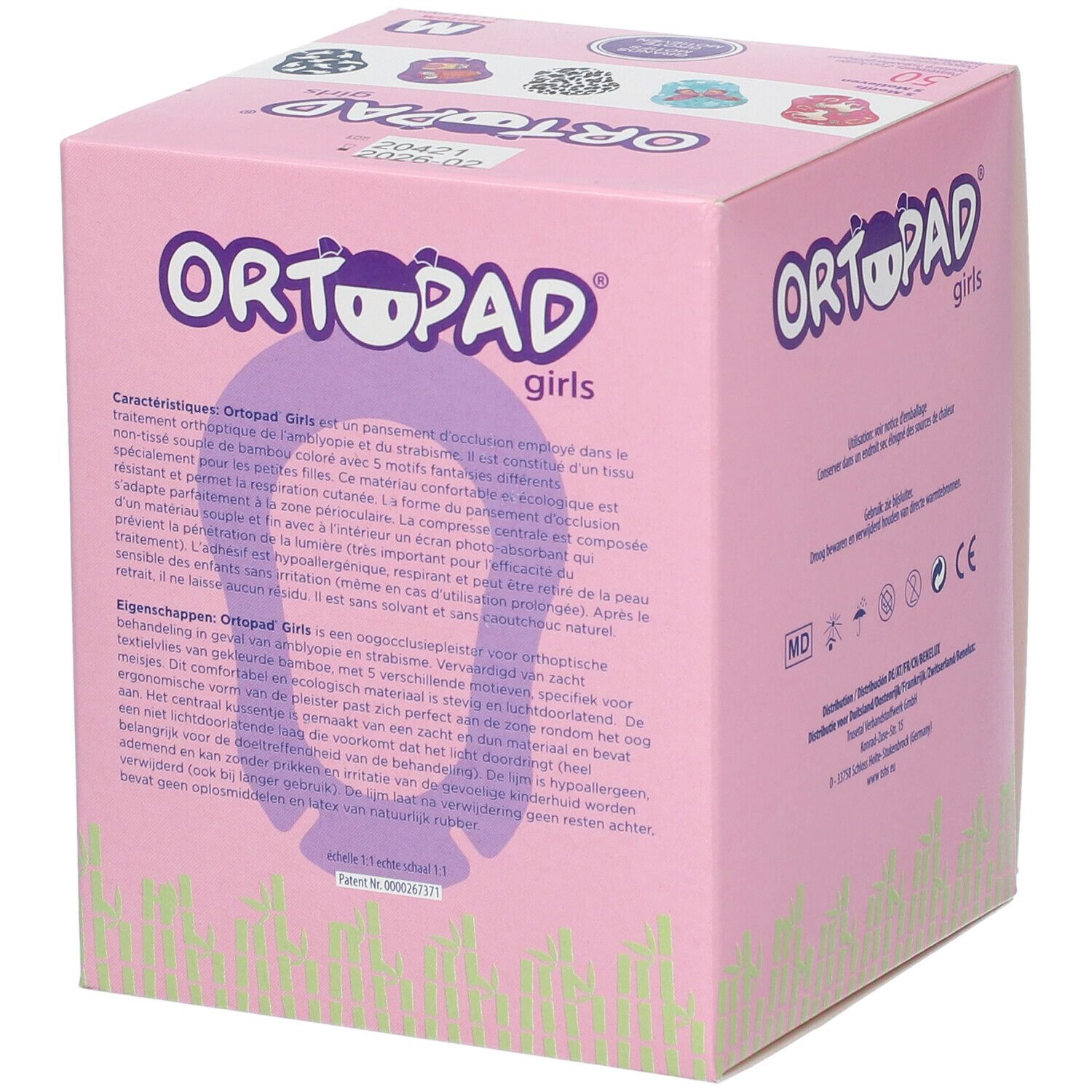 Ortopad For Girls Medium Eye Compres 2-5 Years