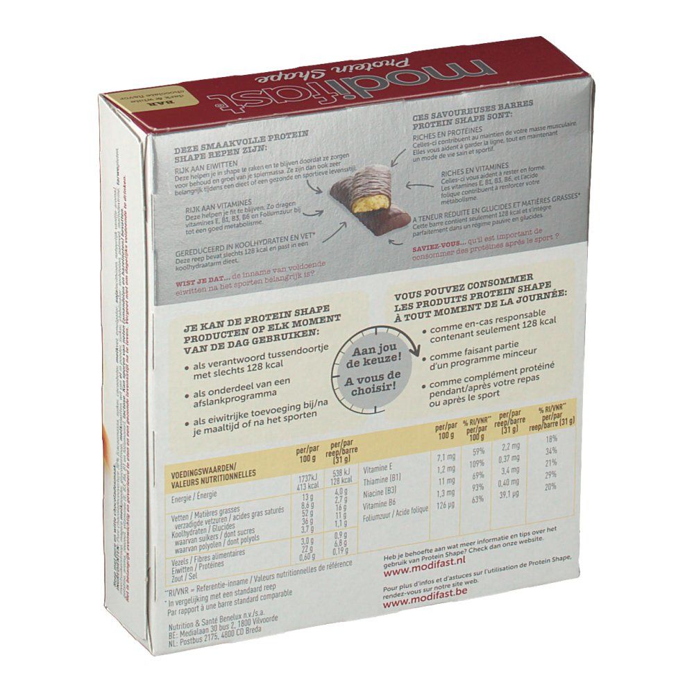 Modifast Snack&Meal Bar Black-White Chocolat