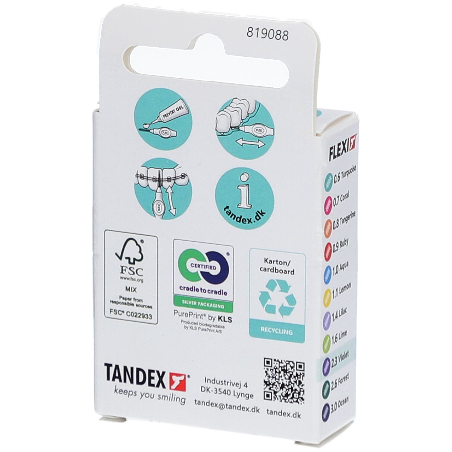 TANDEX FLEXI VIOLET Scovolino Interdentale ISO 6