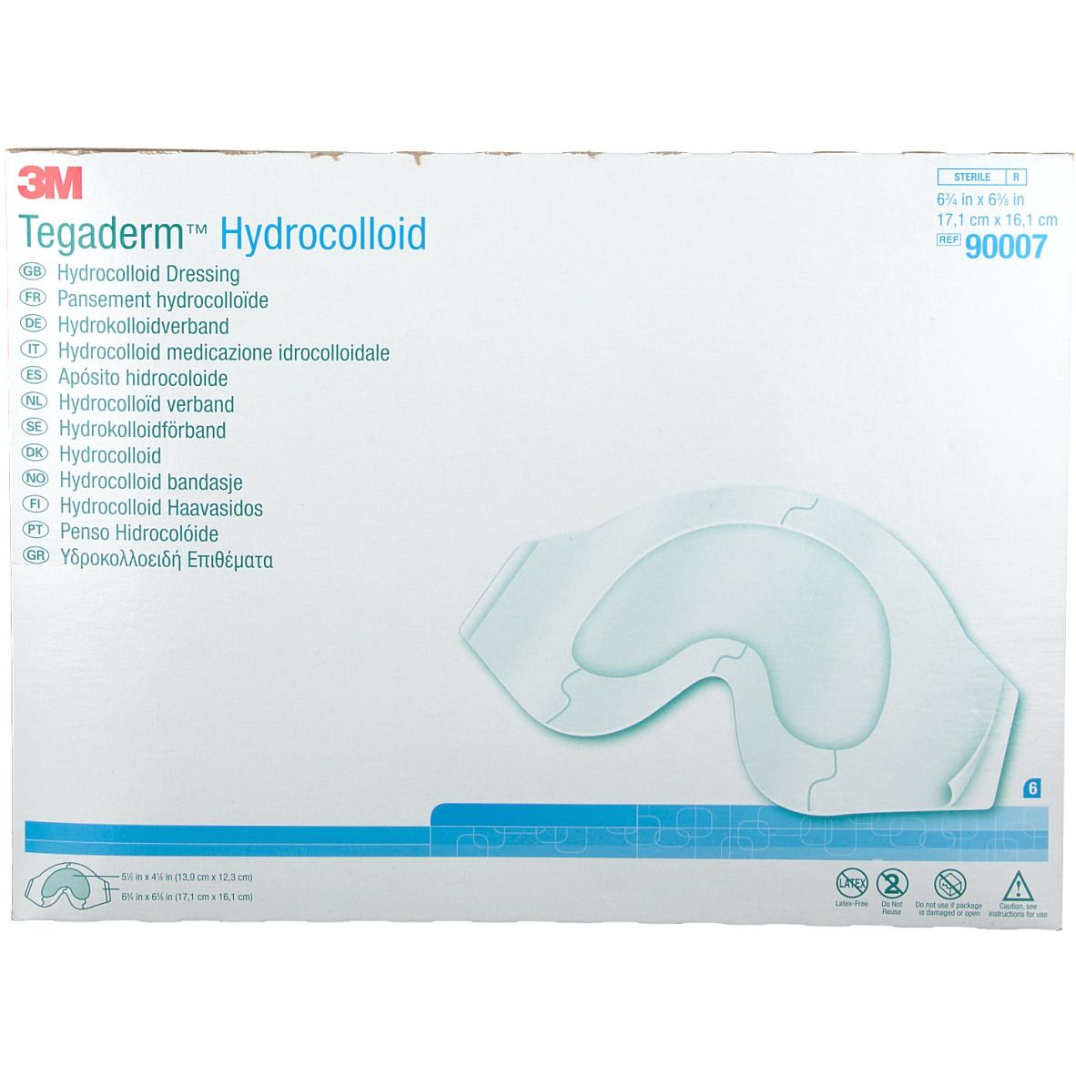 3M Tegaderm Hydrocol. Sacral 16cm x 17cm