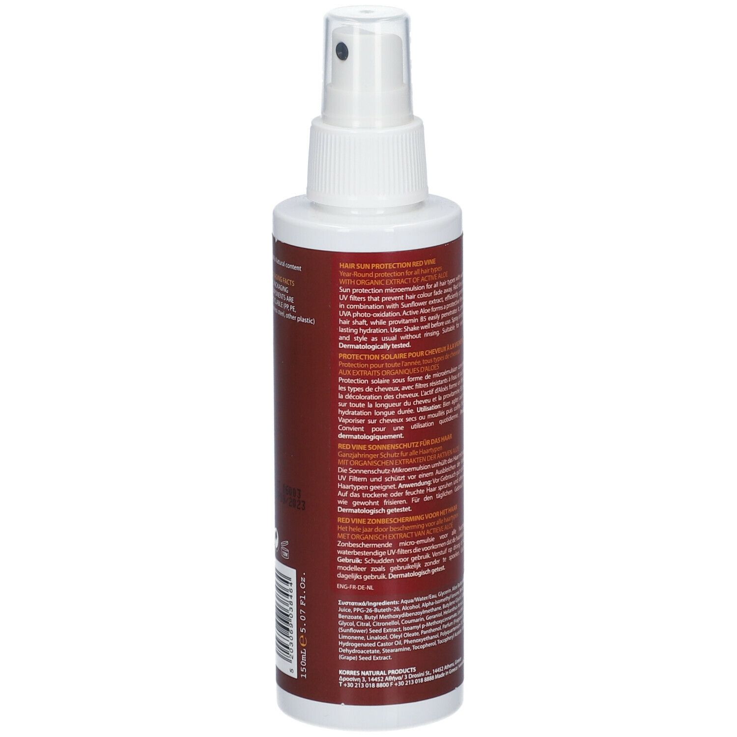 Korres Sun Hair Protection Red Vine