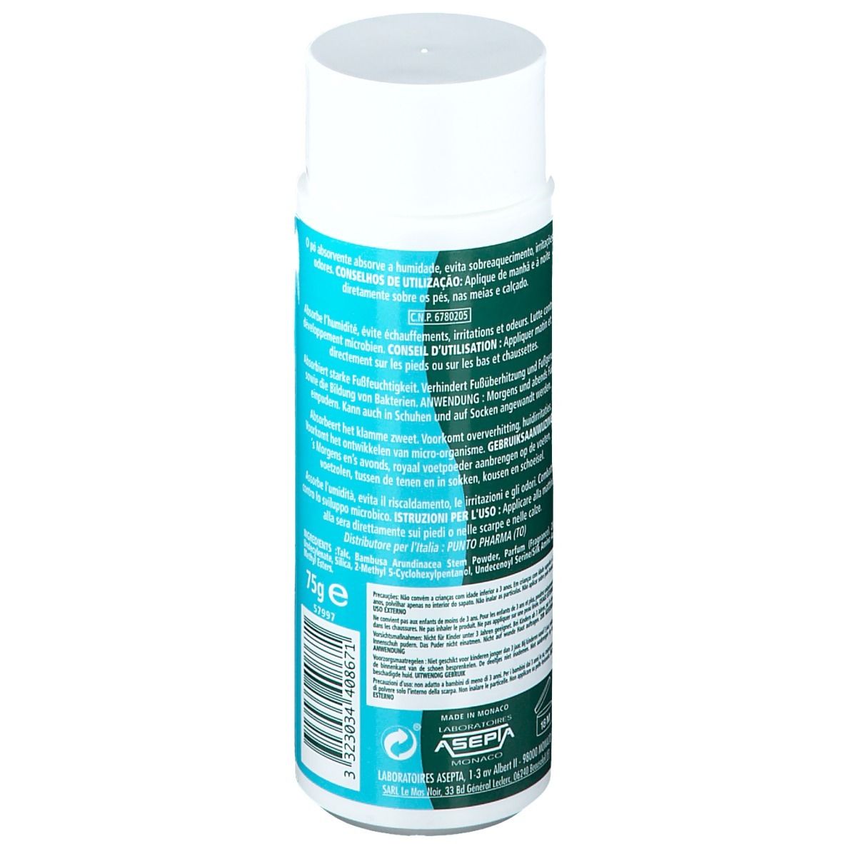 Akileine Green Absorbation Powder