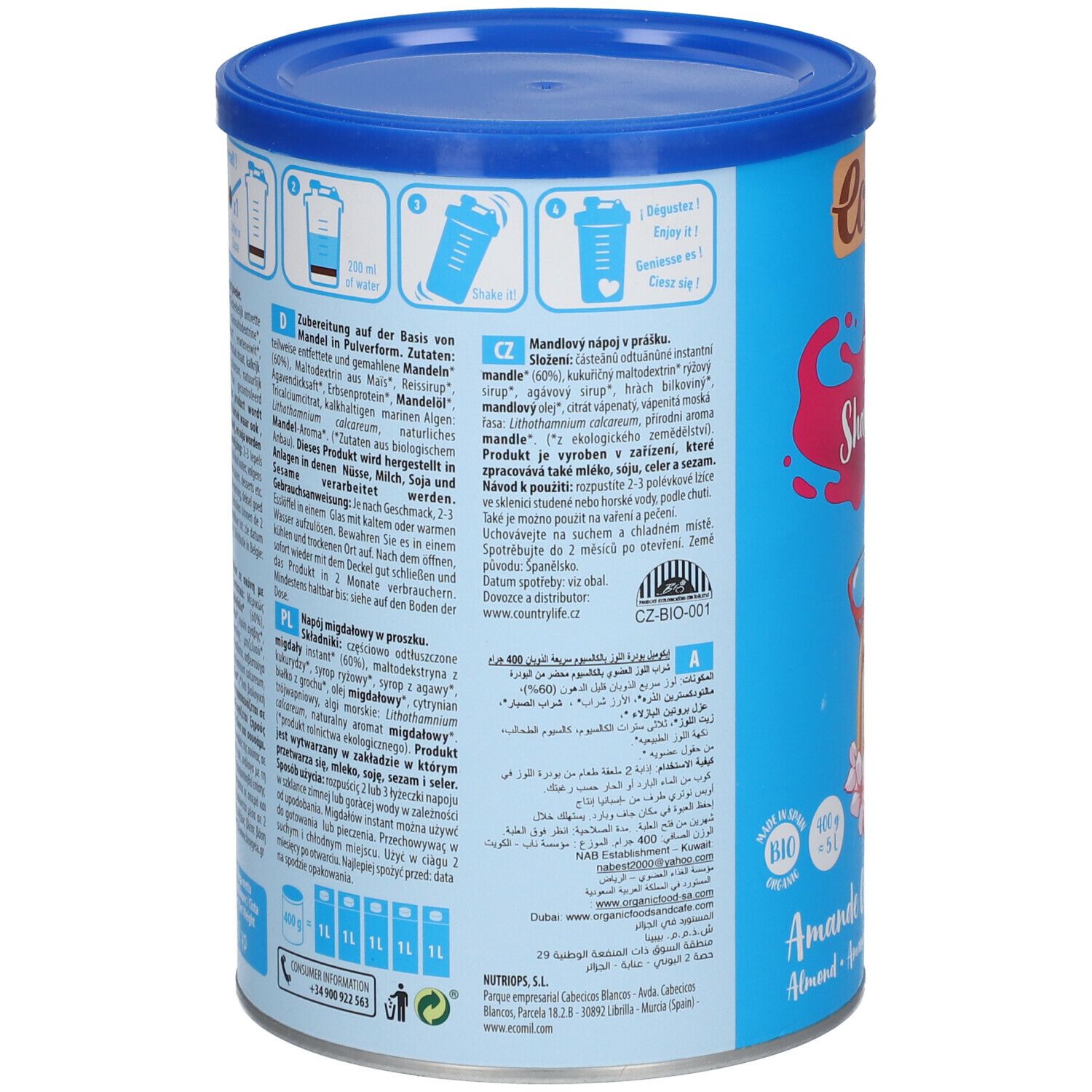 Ecomil Latte di Mandorla Original Calcio