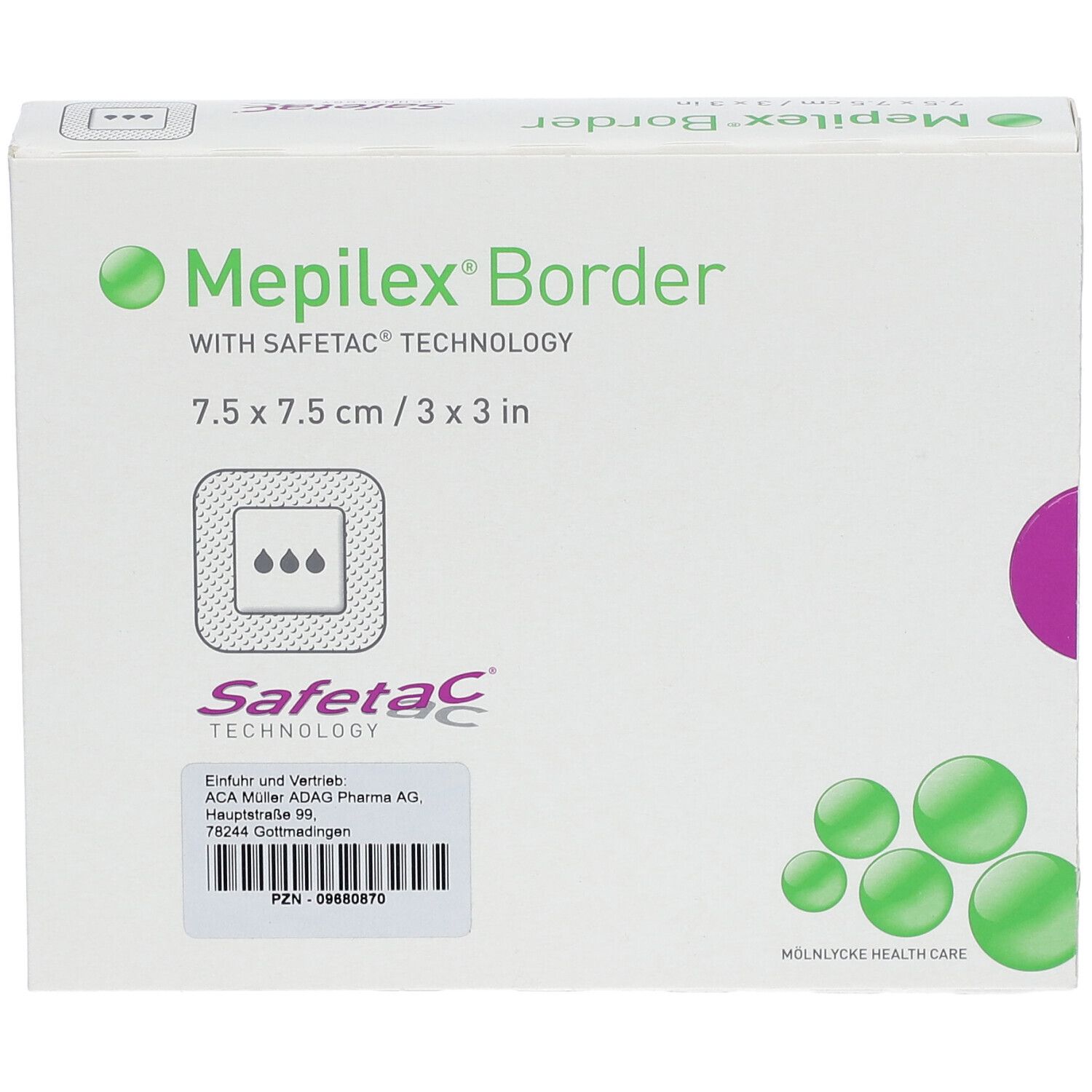 Mepilex® Border 7.5 cm x 7.5 cm