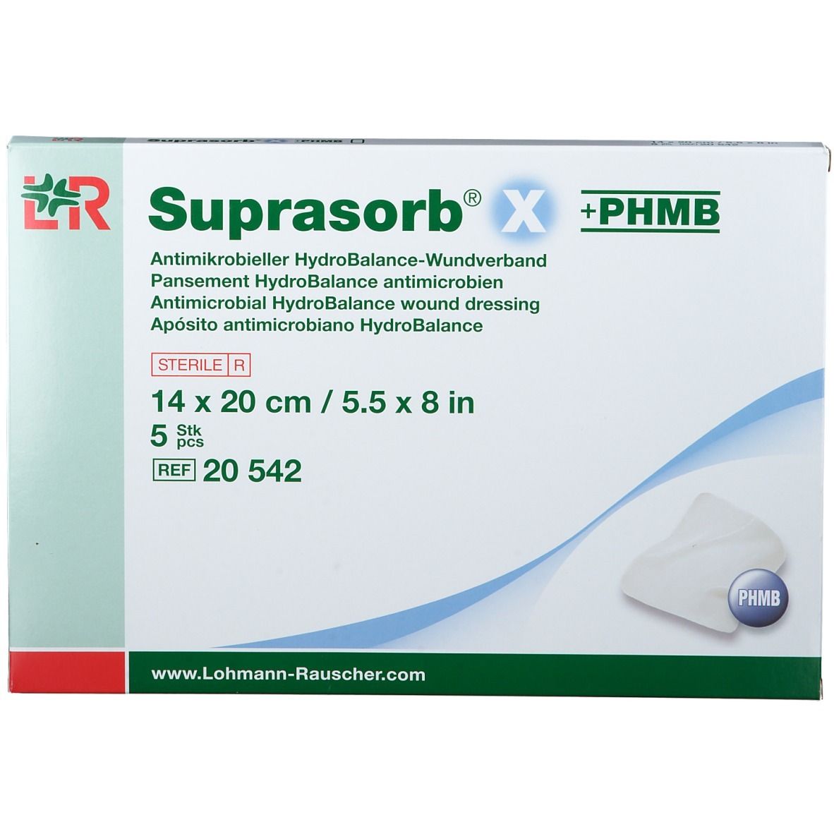 Suprasorb® X + PHMB 14 cm x 20 cm