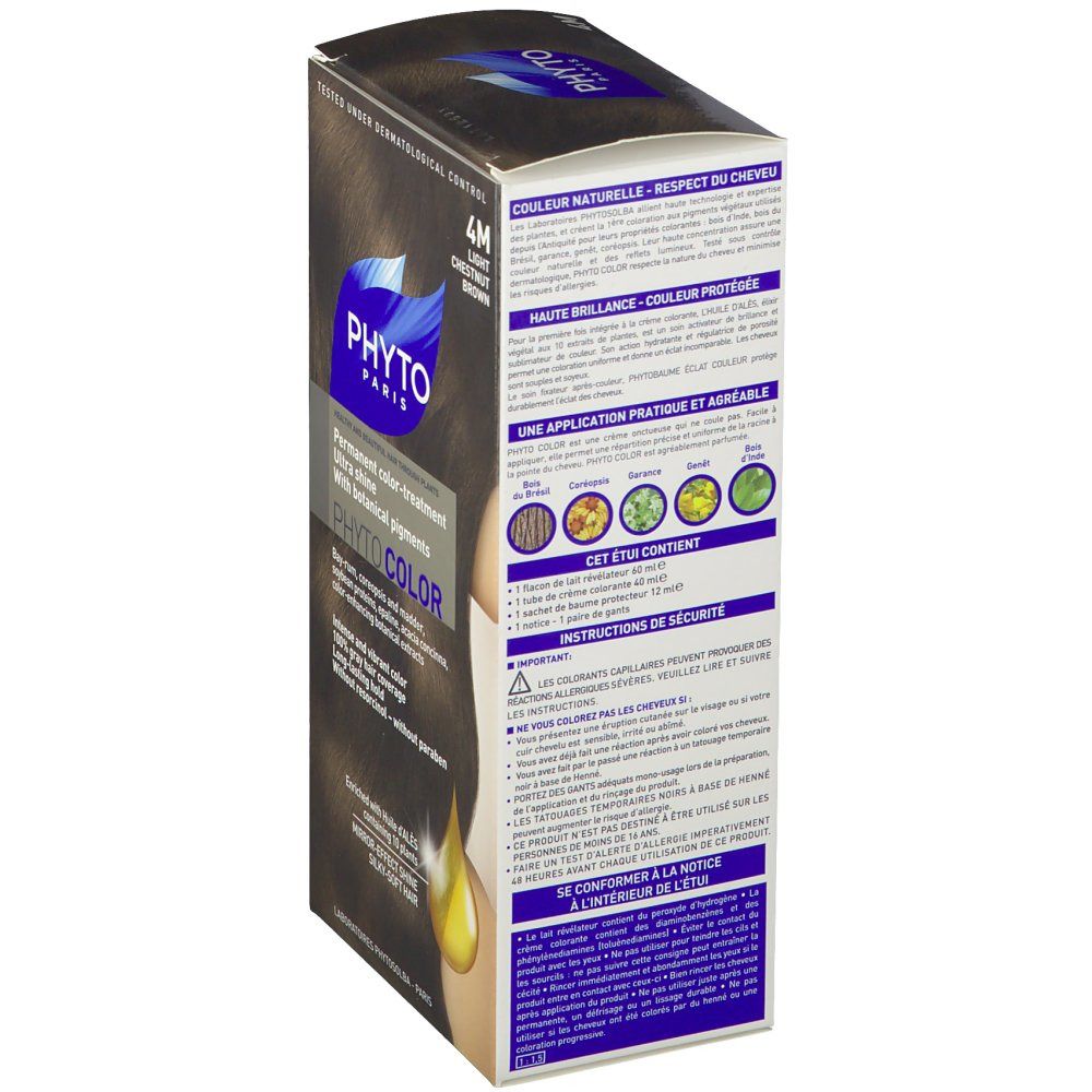 Phytocolor 4M Light Chestnut Brown