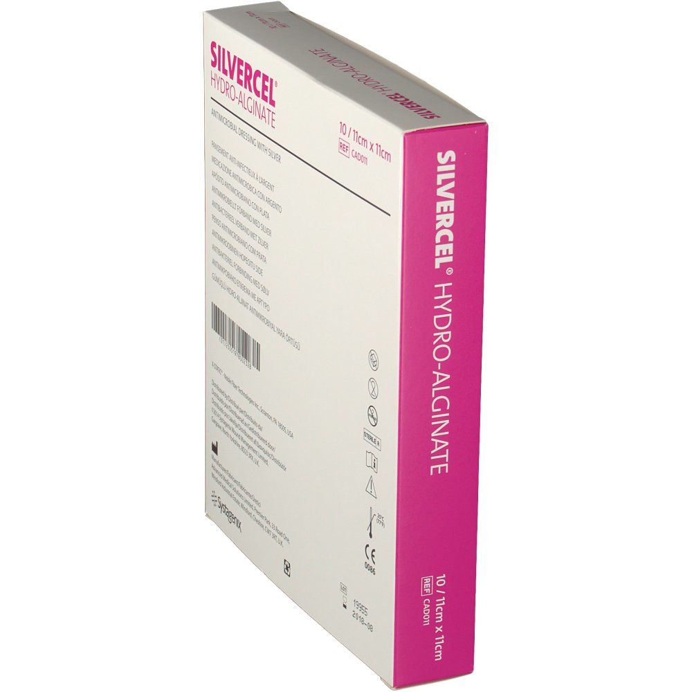 Silvercel® Bendaggio Adesivo Idro Alginato 11 x 11 cm