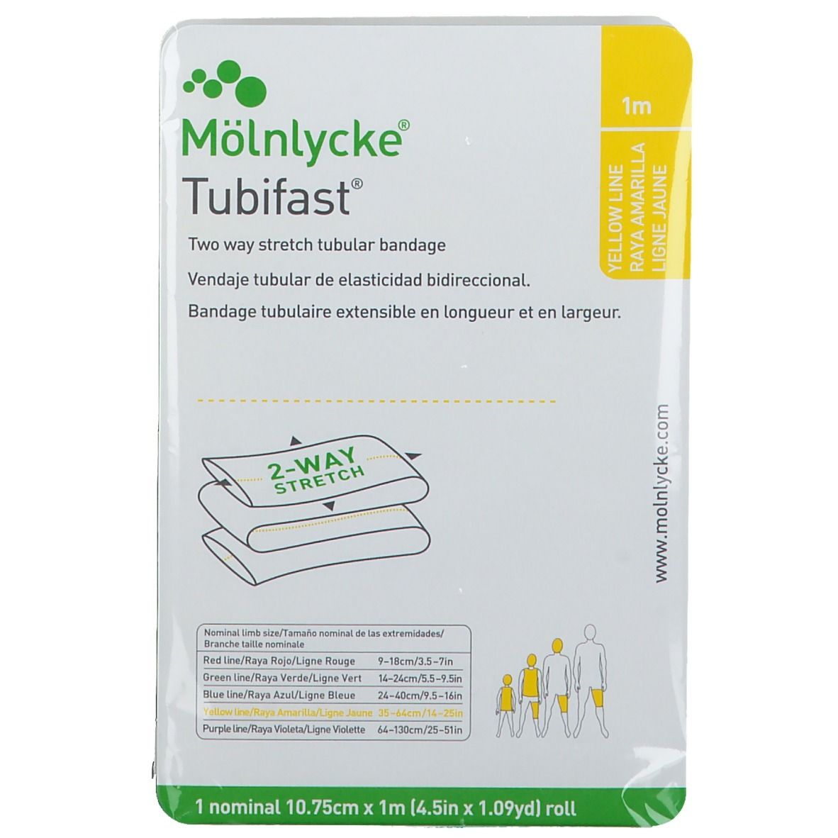 Tubifast Yellow 10,75cmx1m 2483
