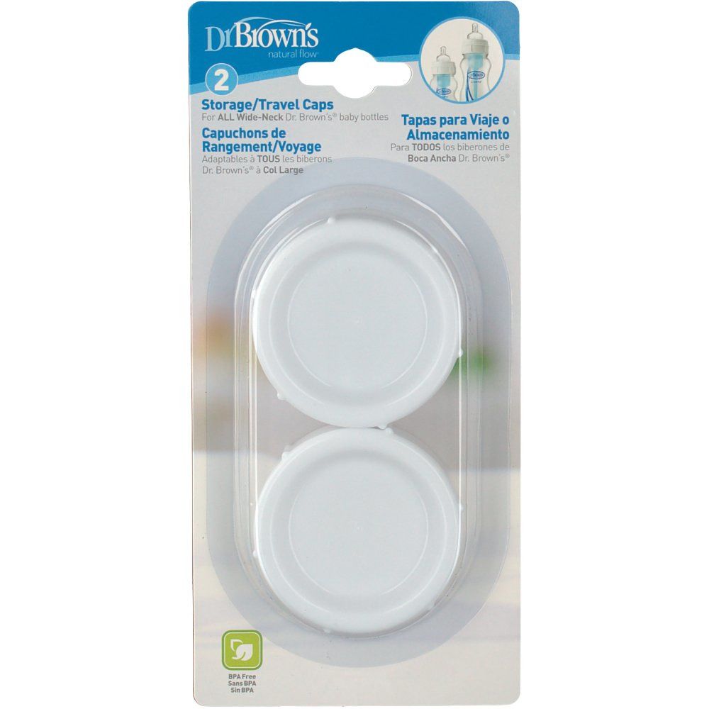 Dr Brown Travel Caps Baby Bottle