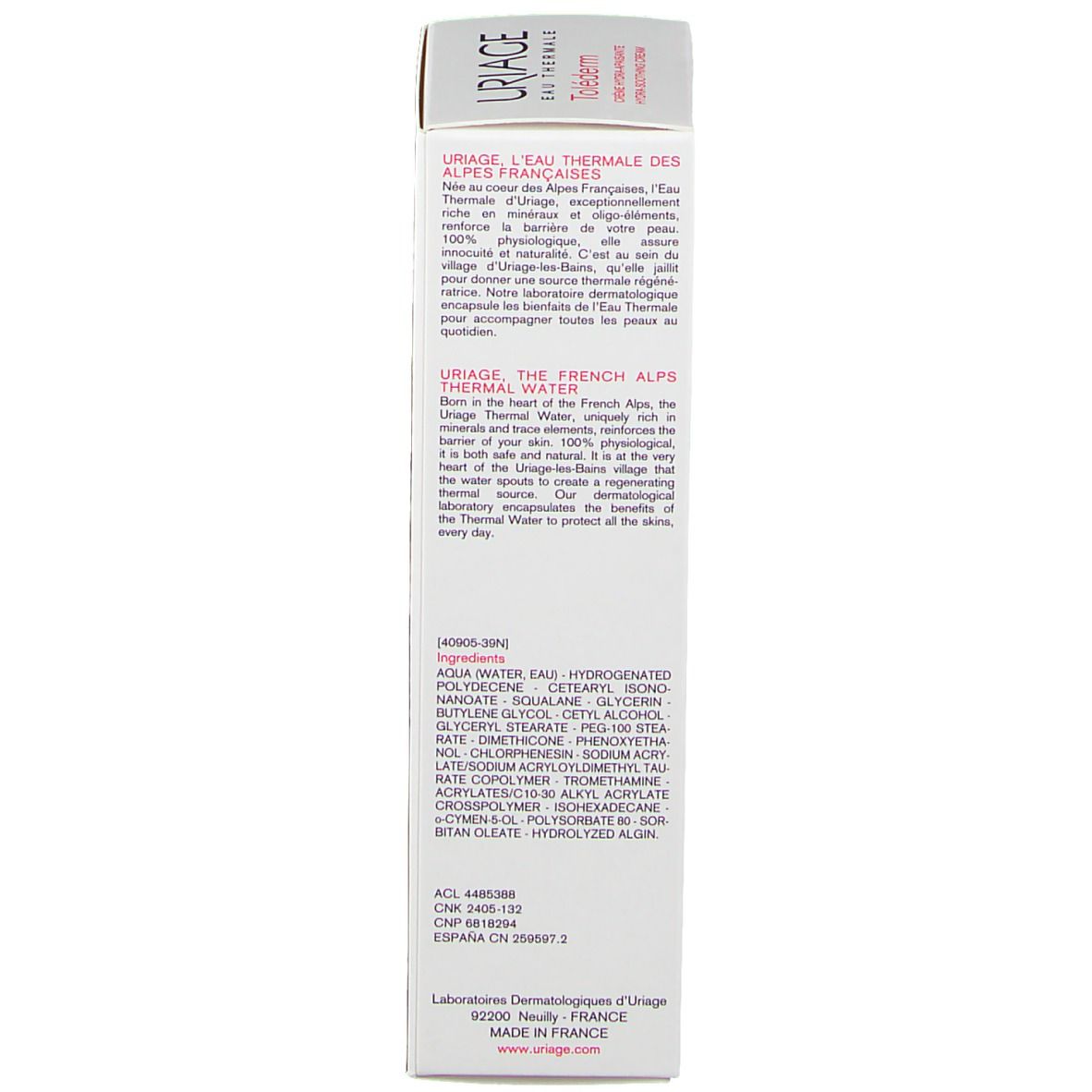 Uriage Tolederm Idratante E Lenitivo