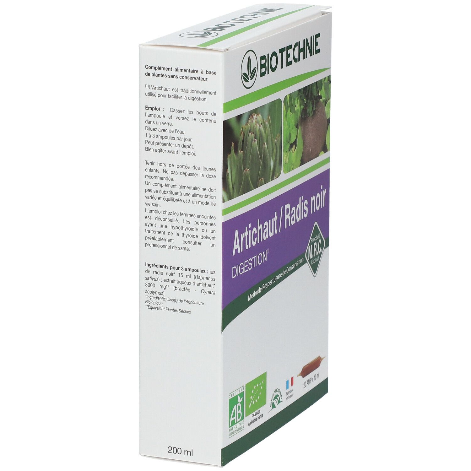 Biotechnie Artichoke-Black Radice Bio