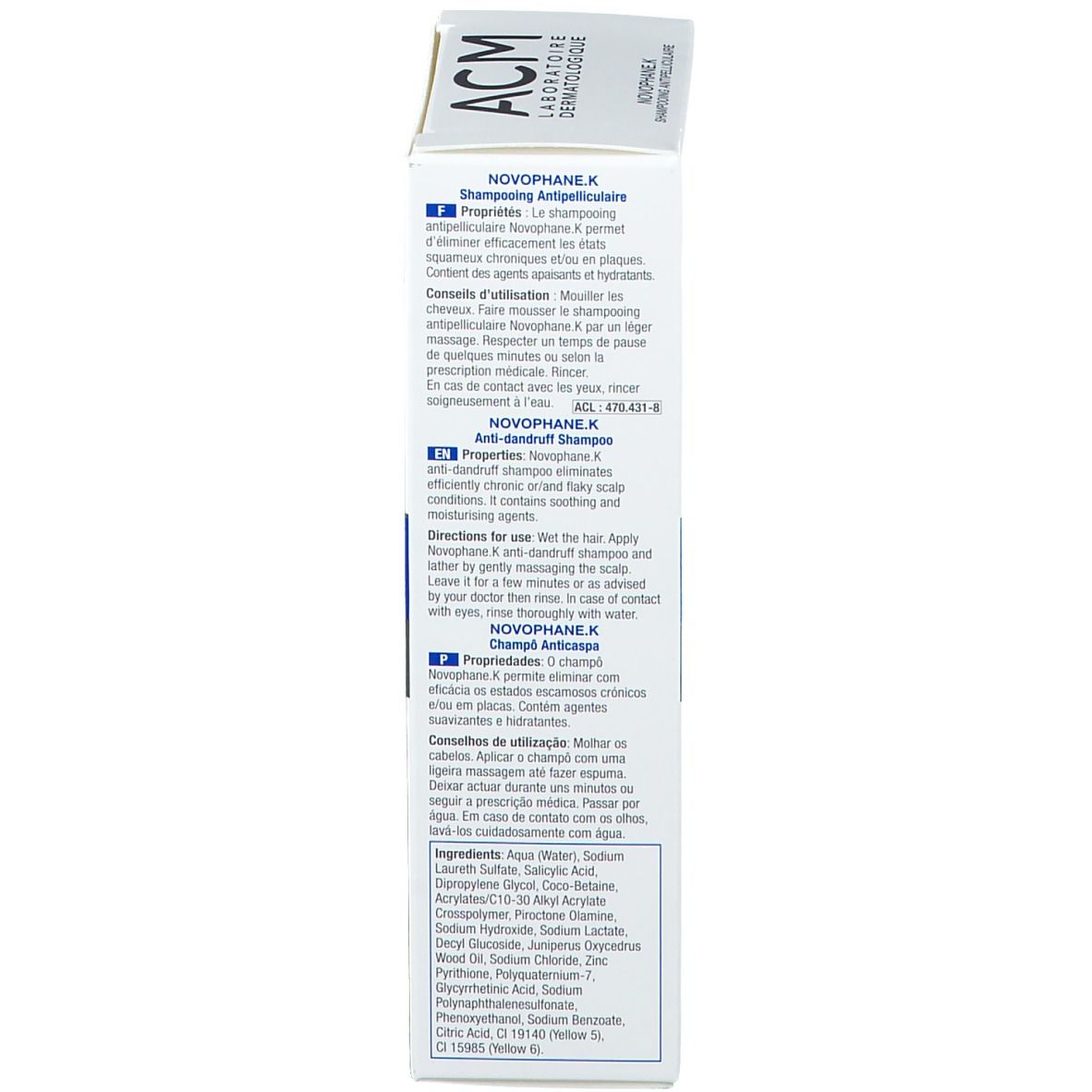 ACM NOVOPHANE. K Shampoo Antiforfora Severa
