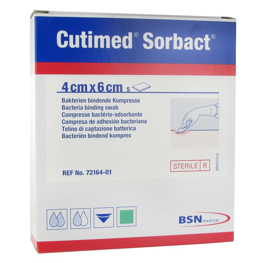 Cutimed Sorbact Kp 4X 6Cm 7216401