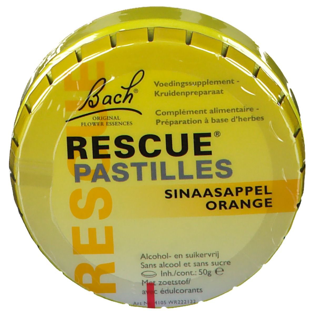 Bach Blossom Rescue Pastilles Arancia Senza Zucchero