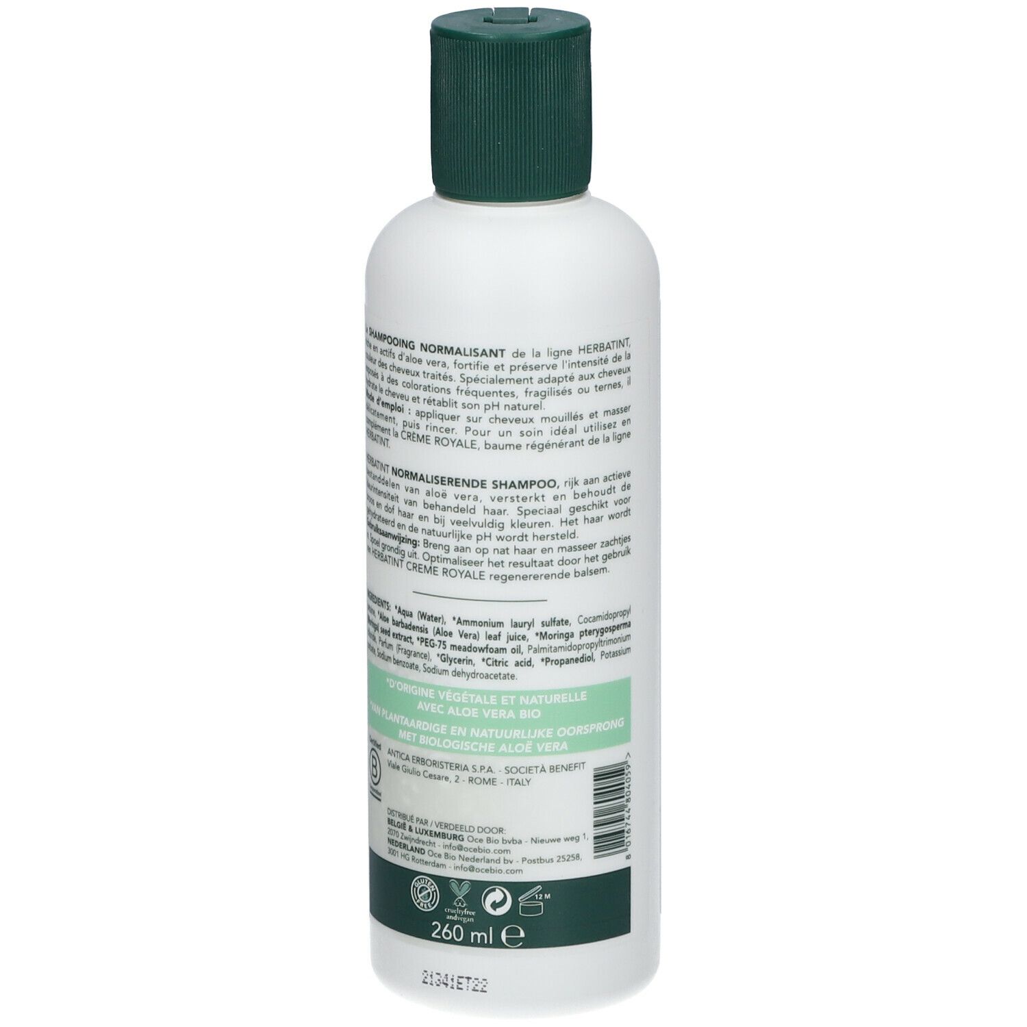 Herbatint Shampoo Normalize Aloë Vera Frequent Use