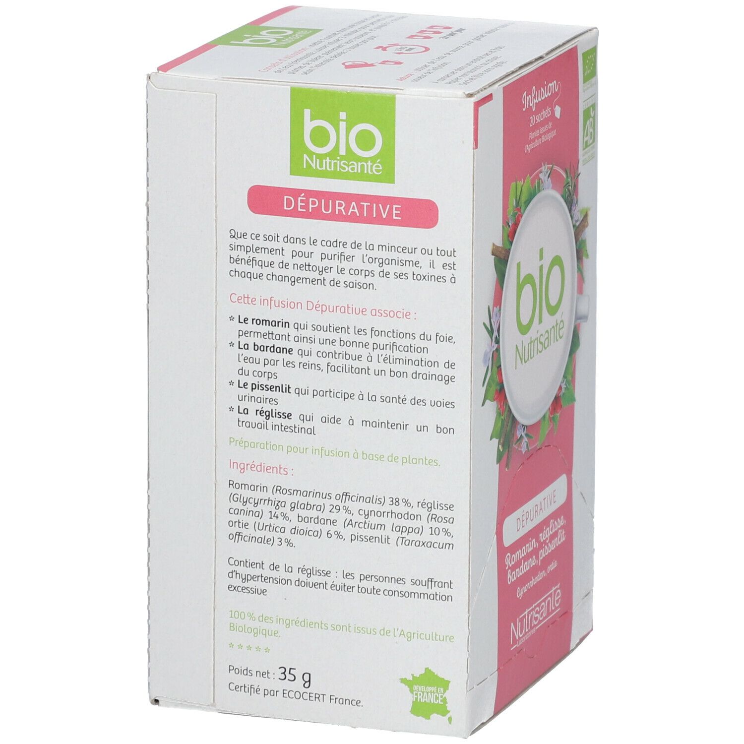 Nutrisanté Infusion Purifying Tea Bags