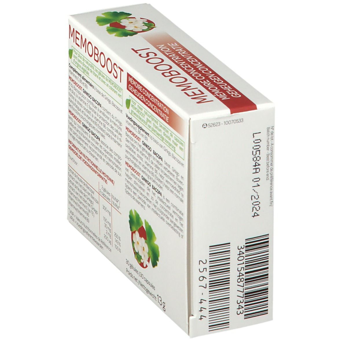 Memoboost Ginkgo Bacopa