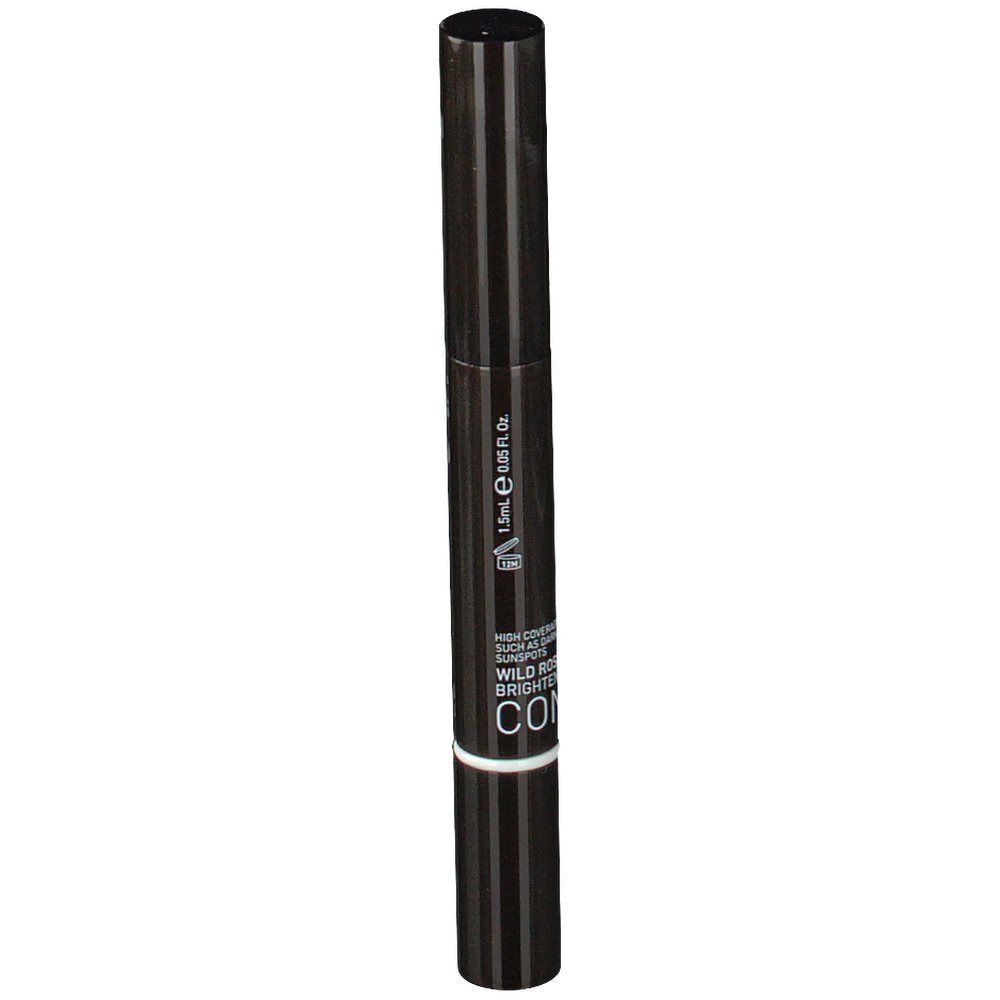 Matita correttore nera con parte centrale bianca. Scritta: KORRES, CONCEALER, 1,5 ml.
