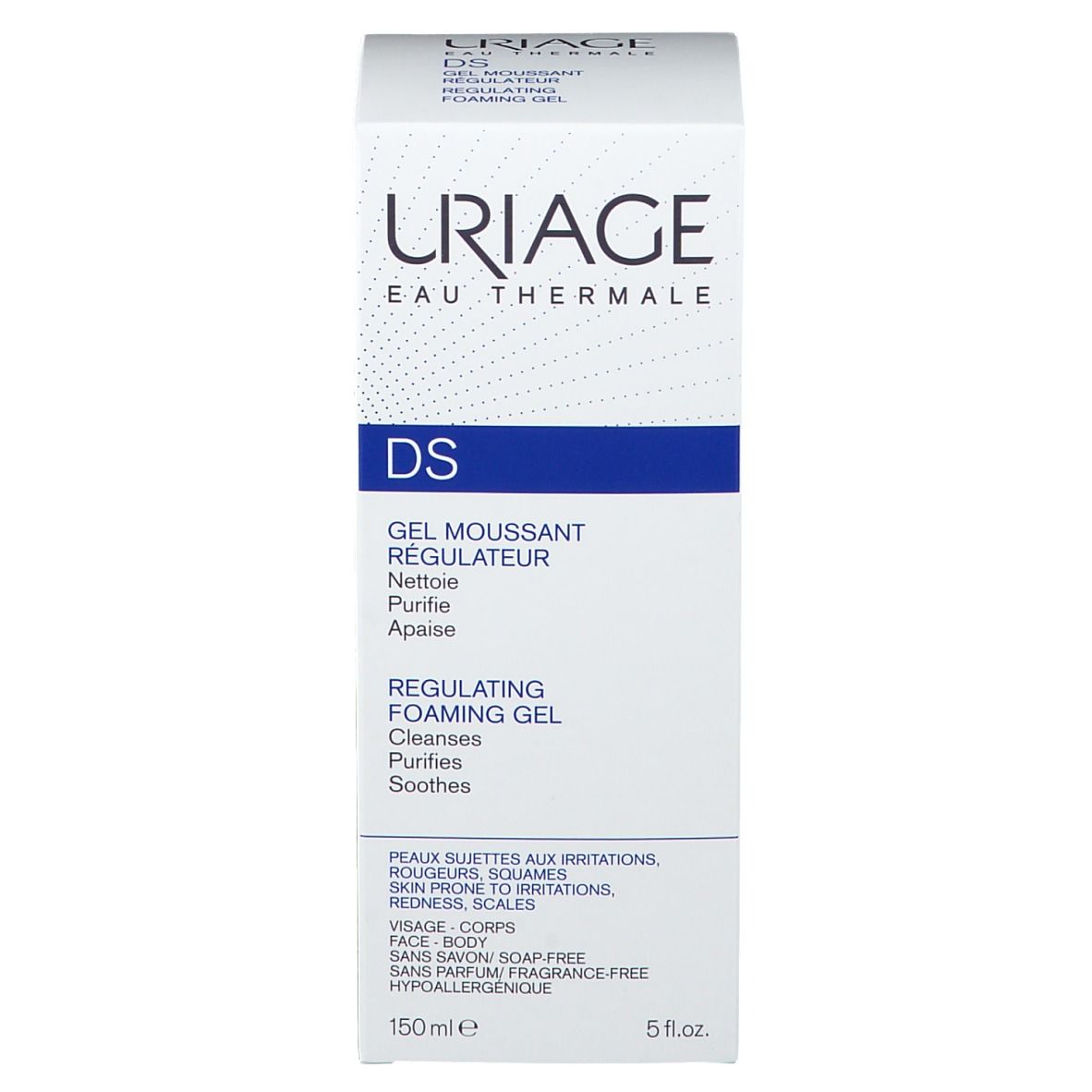 Uriage DS. Testo: Formula dermatologica, Piroctone Olamine, brevetto TLR2-Regul.