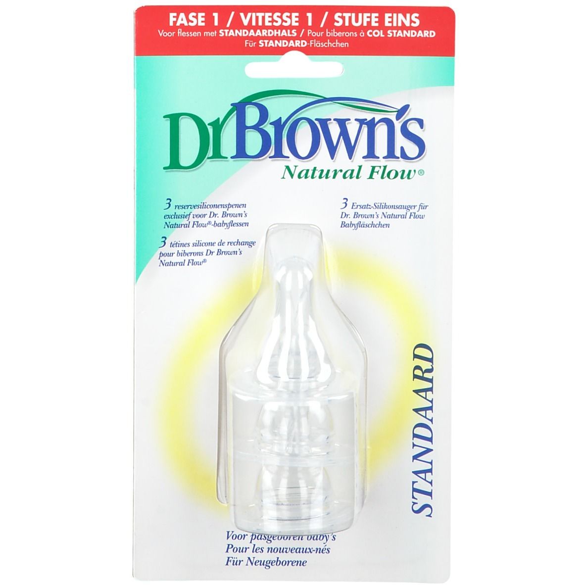 Dr Brown Teat 1st Age for Suction Bottle Glas