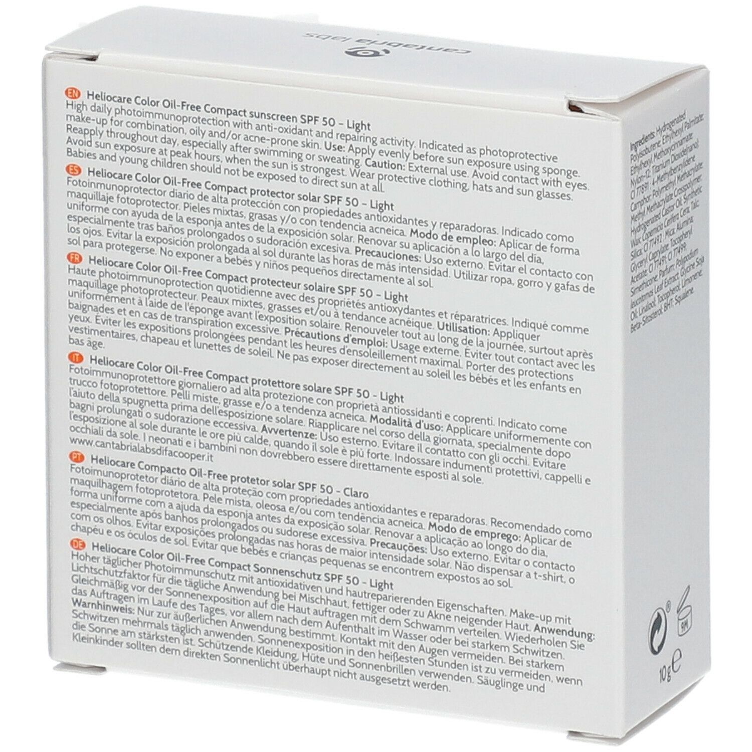 Heliocare Compact Oil-Free SPF50 Light