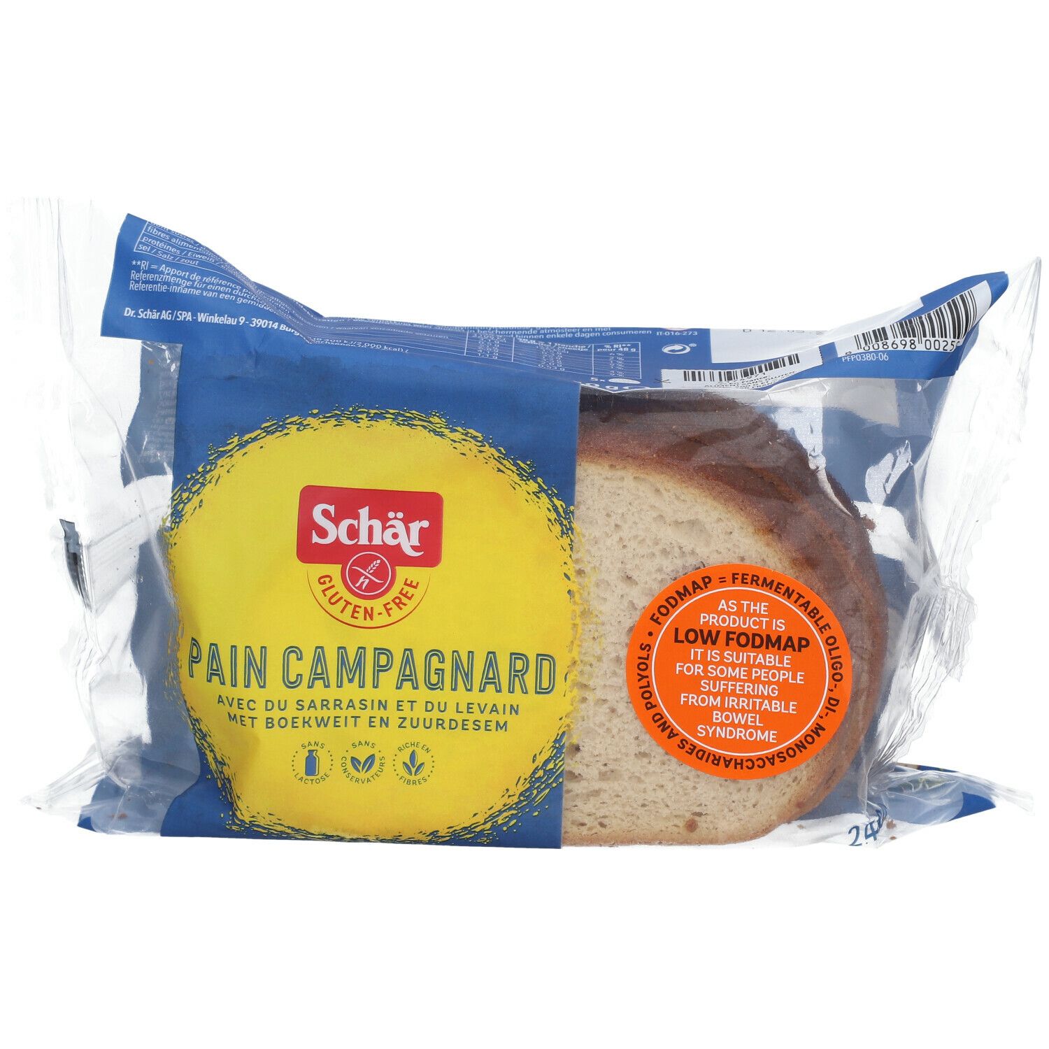 Schär Farmhouse Bread Sliced