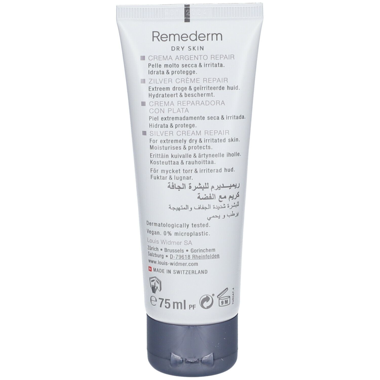 Product info for Remederm Dry Skin Silver Cream Repair by Louis