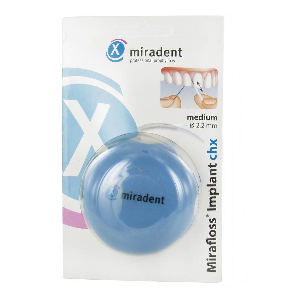 Miradent Mirafloss Implant Medium Blue
