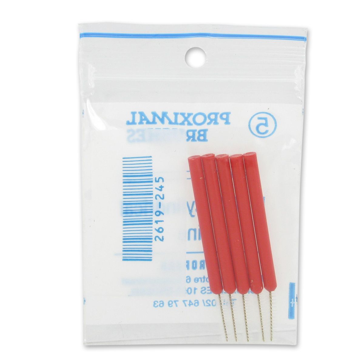 Proximal Brushes Cylindrical Fine Red