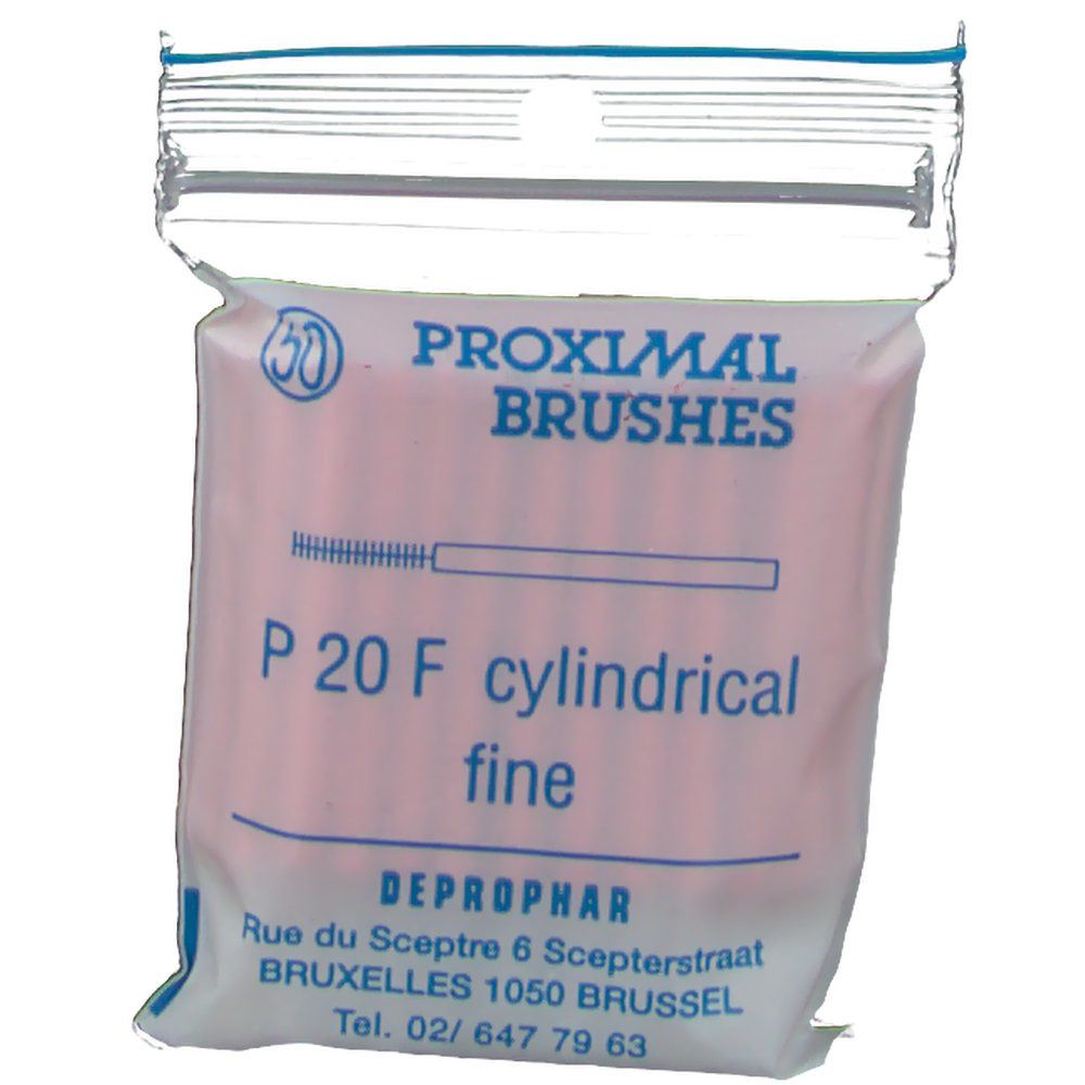 Proximal Brushes Cylindrical Fine Red