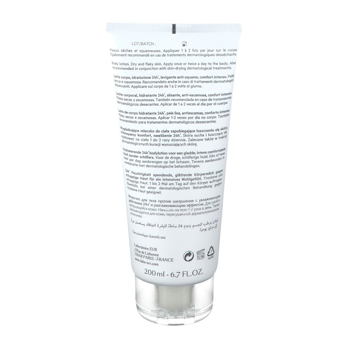 SVR Xerial 10 Lait Corps 200 ml