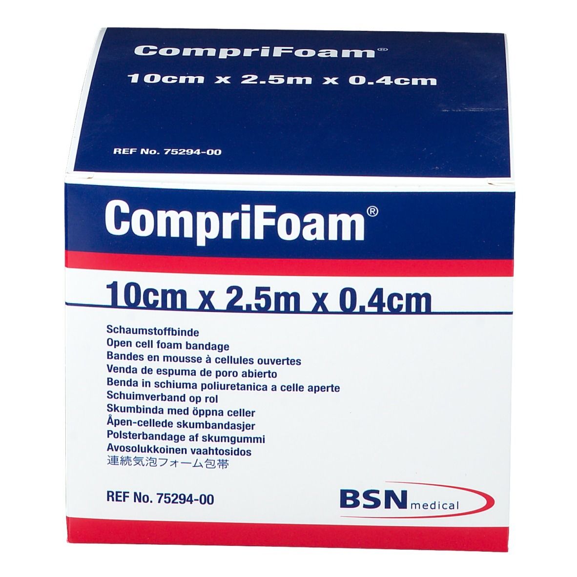 Comprifoam Foam Dressing 10 cm x 2.5 m x 0.4cm