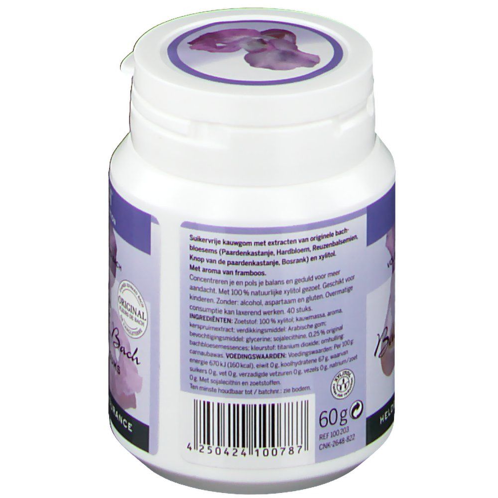 Bach Flower Chewing Gum Concentration w/Sugar
