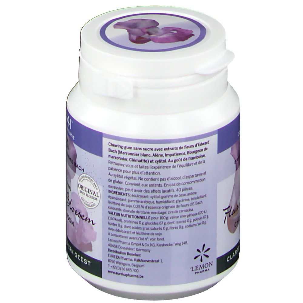 Bach Flower Chewing Gum Concentration w/Sugar