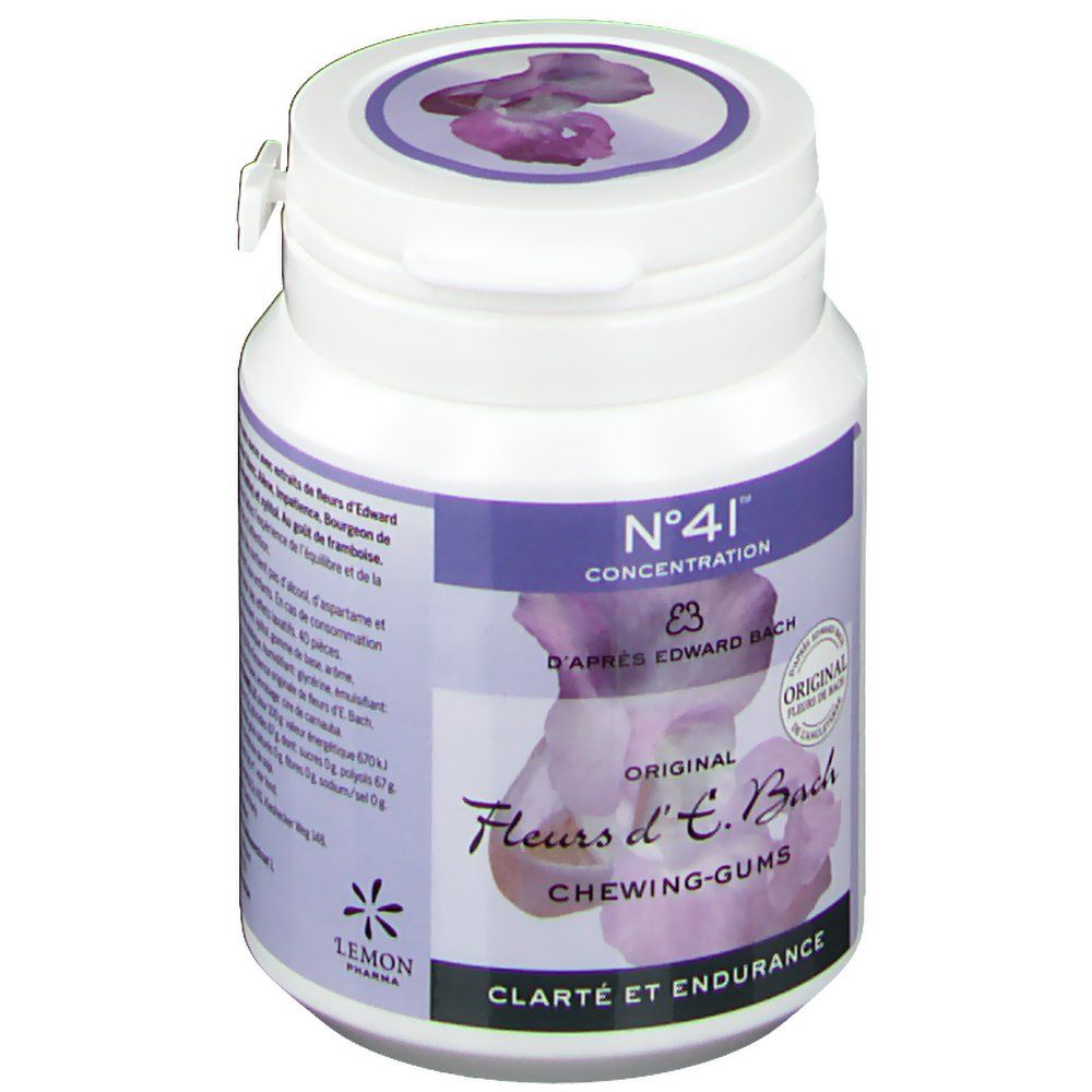 Bach Flower Chewing Gum Concentration w/Sugar