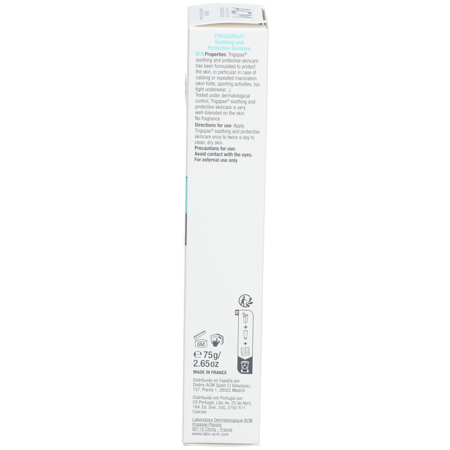 Trigopax Cream Protective Soothing Tube